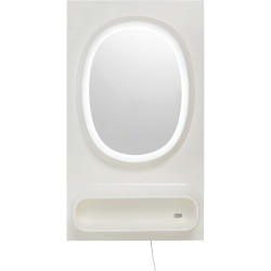Wall Mirror Aero LED White 80x141cm