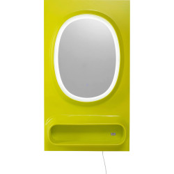 Wall Mirror Aero LED Green 80x141cm