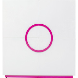 Cabinet Tresor White Pink 160x166cm