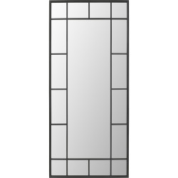 Mirror Window Black 200x90cm