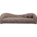 Sofa 3-Seater Livia Melange Brown 261cm