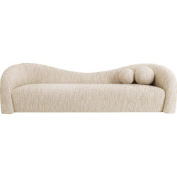 Sofa 3-Seater Livia Melange Cream 261cm