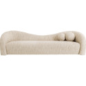 Sofa 3-Seater Livia Melange Cream 261cm
