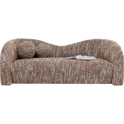 Sofa 2-Seater Livia Melange Brown 201cm