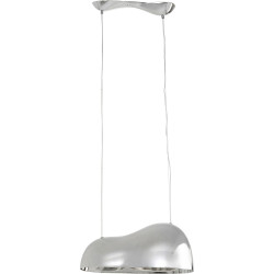 Pendant Lamp Cloud Beam Double Silver 70cm