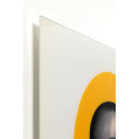 Glass Picture Muse Retro Lady Yellow 80x120cm
