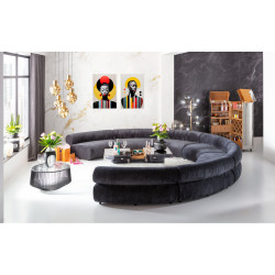 Glass Picture Muse Retro Lady Yellow 80x120cm