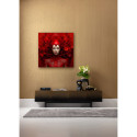 Glass Picture Muse Red 120x120cm