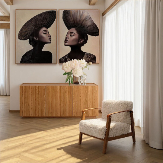 Framed Picture Muse Aesthetic Right 90x120cm