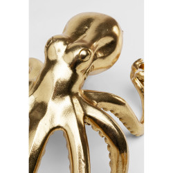 Castiçal Octopus Dourado 49cm
