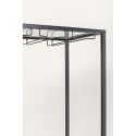 Wine Shelf Porto Bar Black 60x170cm