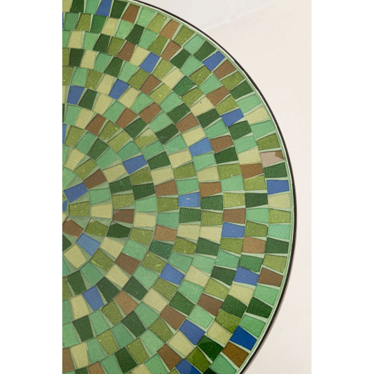 Side Table Clack Mosaic Green Blue Ø35cm