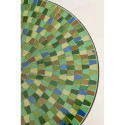 Side Table Clack Mosaic Green Blue Ø35cm