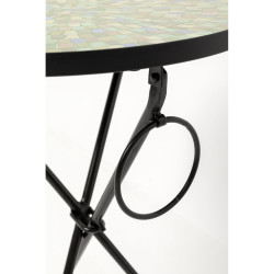 Side Table Clack Mosaic Green Blue Ø35cm
