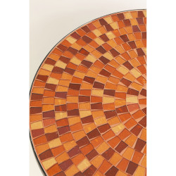 Side Table Clack Mosaic Orange Ø35cm