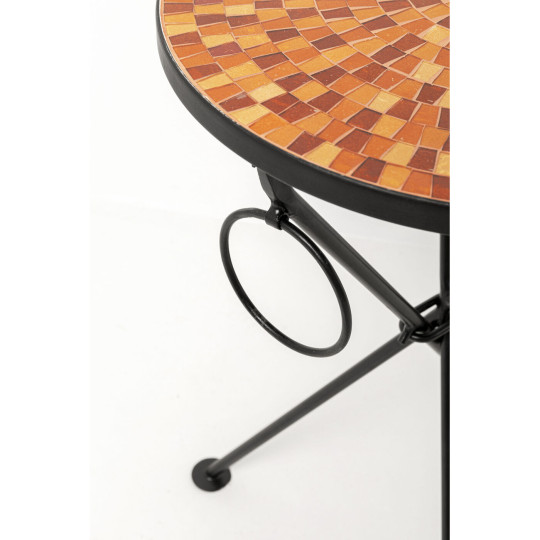 Side Table Clack Mosaic Orange Ø35cm