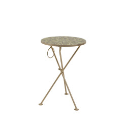 Side Table Clack Mosaic Olive Ø35cm