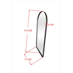 Mirror Bella Black 77x173cm