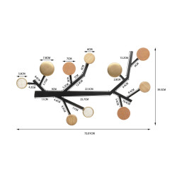 Coat Rack Bubble Tree Metallic 40cm