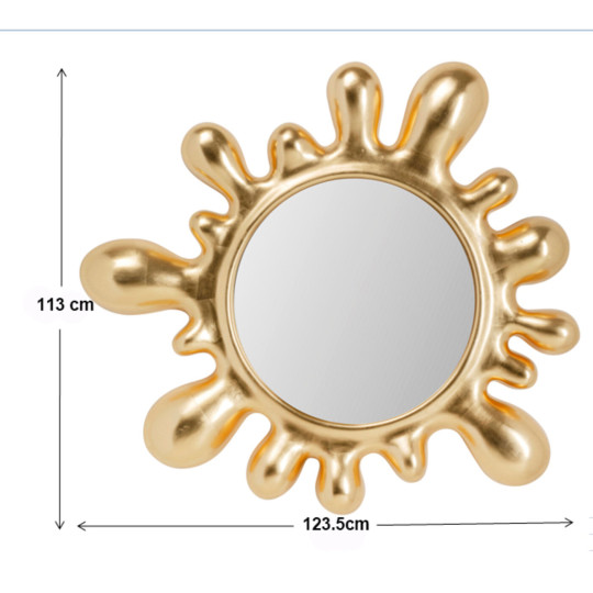 Wall Mirror Giant Drop 123x113cm