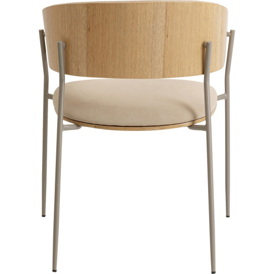 Chair with Armrest Cindy Greige