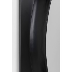Wall Mirror Aero LED Black 80x141cm