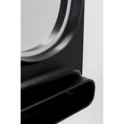 Wall Mirror Aero LED Black 80x141cm