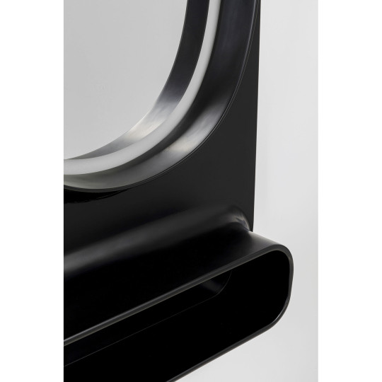 Wall Mirror Aero LED Black 80x141cm