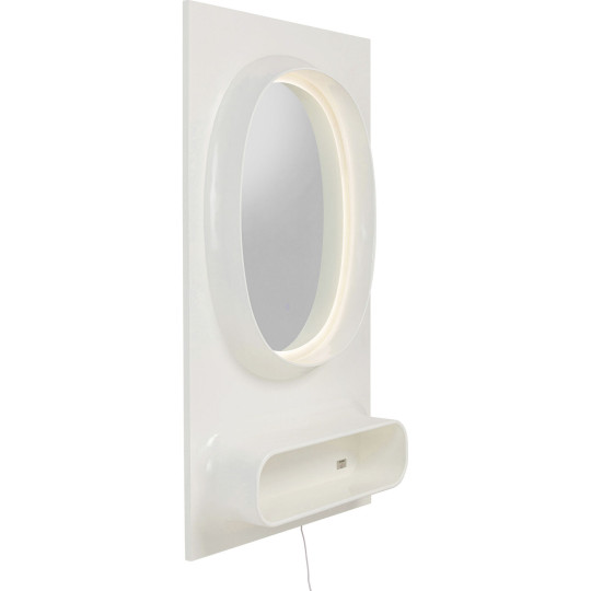 Wall Mirror Aero LED White 80x141cm