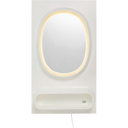 Wall Mirror Aero LED White 80x141cm