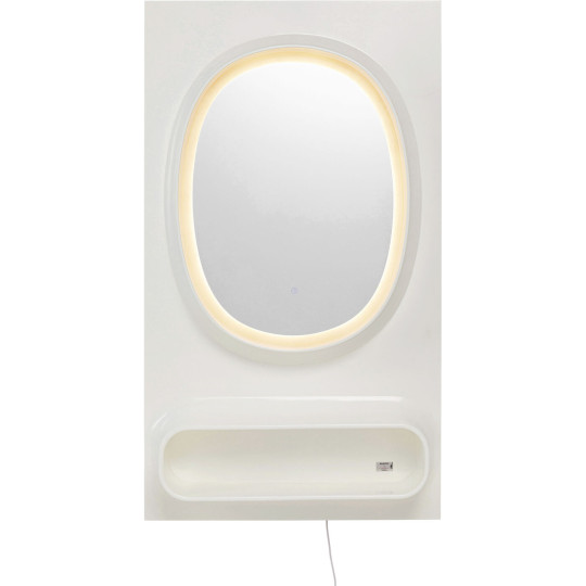Wall Mirror Aero LED White 80x141cm