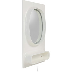 Wall Mirror Aero LED White 80x141cm