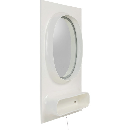 Wall Mirror Aero LED White 80x141cm