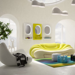Wall Mirror Aero LED White 80x141cm