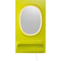 Wall Mirror Aero LED Green 80x141cm