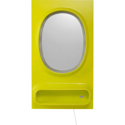 Wall Mirror Aero LED Green 80x141cm