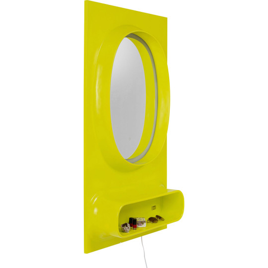 Wall Mirror Aero LED Green 80x141cm