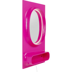 Wall Mirror Aero LED Pink 80x141cm