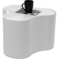Side Table Lotus White 30cm