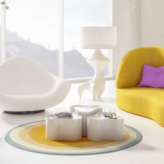 Side Table Lotus White 30cm