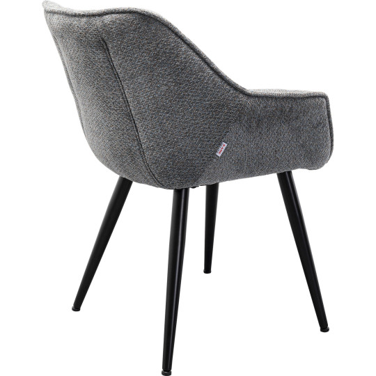 Chair with Armrest Thelma Melange Grey