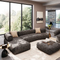 Corner Sofa Bow Left Grey
