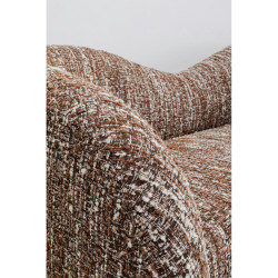 Sofa 2-Seater Livia Melange Brown 201cm