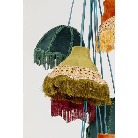 Pendant Lamp Saloon Fringes 10-lite
