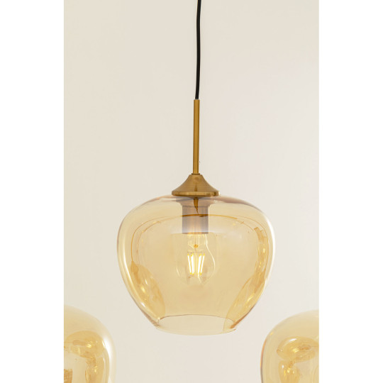 Pendant Lamp Sphere Amber Five 160cm