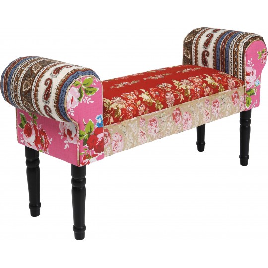 Bench Wing Patchwork Red Kare Design