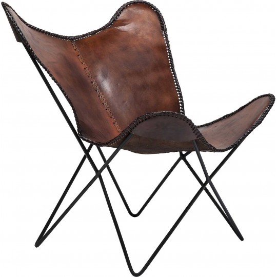 Armchair Butterfly Brown Econo Kare Design