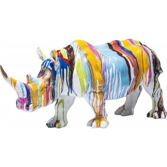 Deco Figurine Rhino Colore 26cm Kare Design