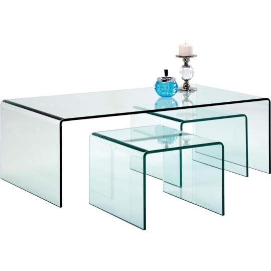 Coffee Table Clear Club (3/Set) Kare Design Coffee Table Clear Club (3/Set) Kare Design