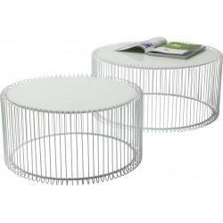 Coffee Table Wire White (2/Set) Kare Design